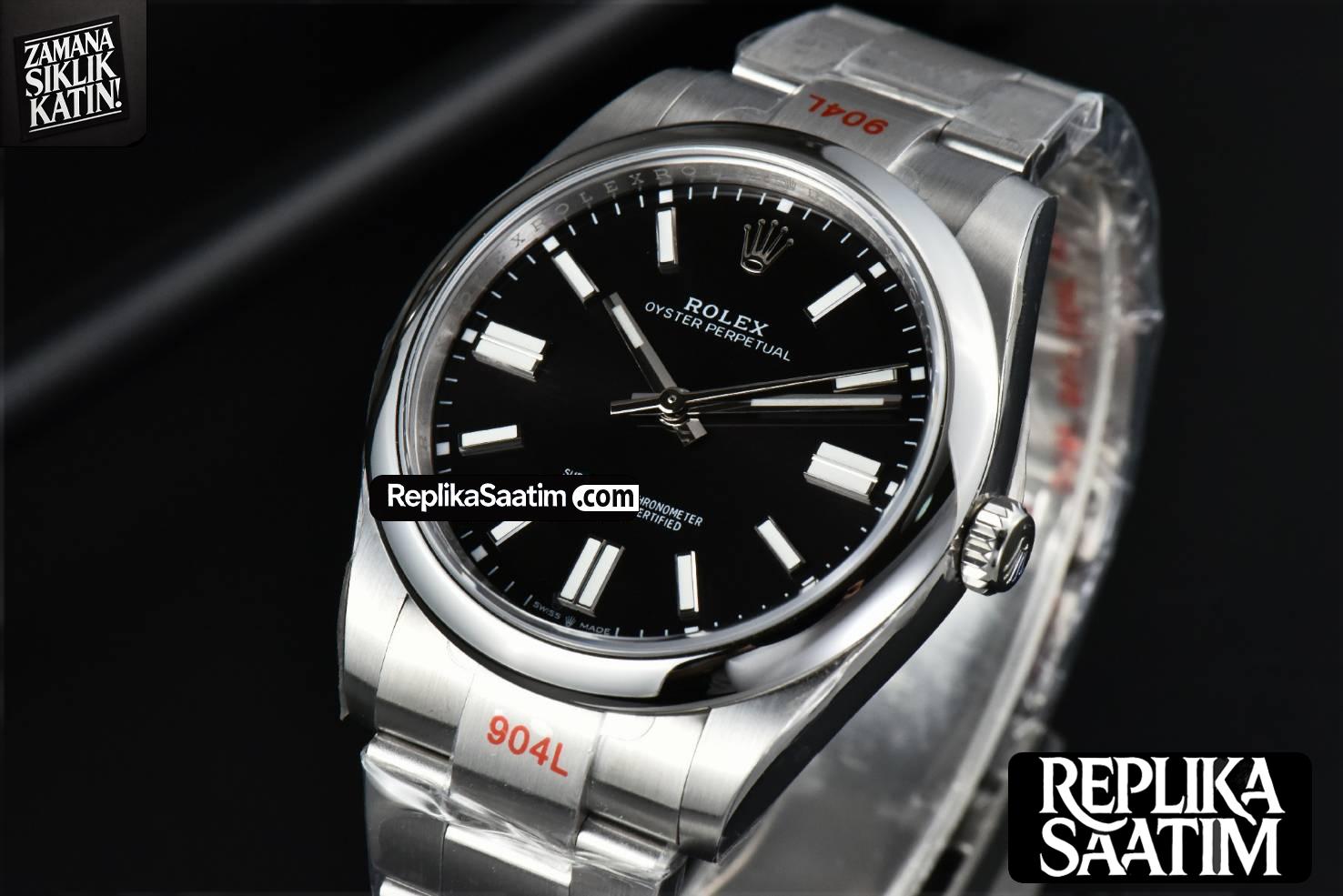 Oyster Perpetual 124300 41mm EWF Black Dial SS Bracelet A3230 -03