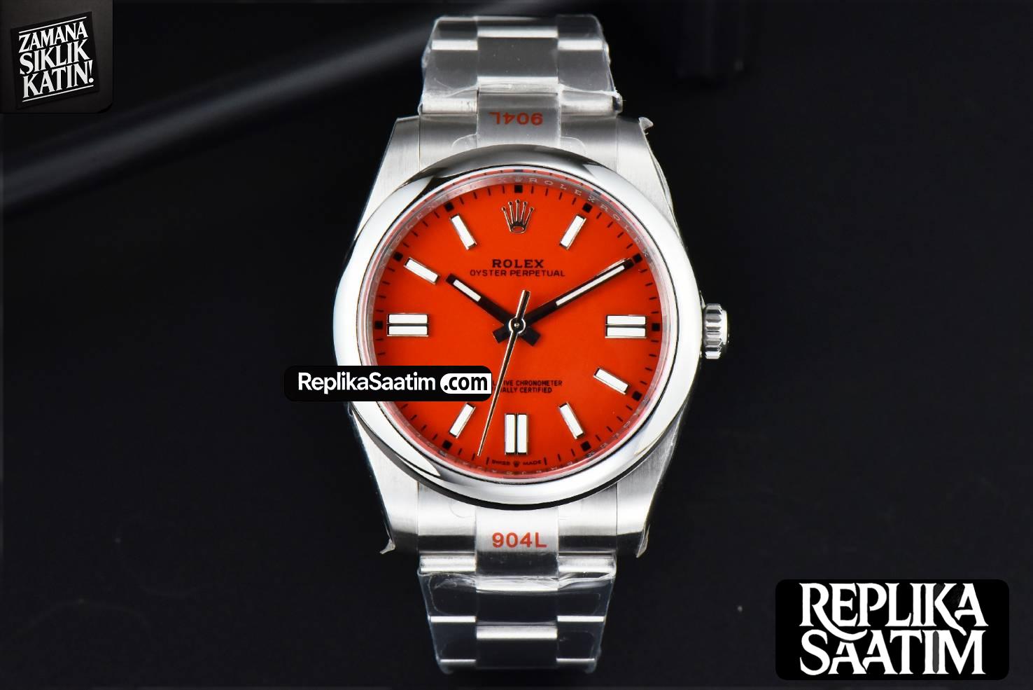 Oyster Perpetual 124300 41mm EWF Red Dial SS Bracelet A3230 -02