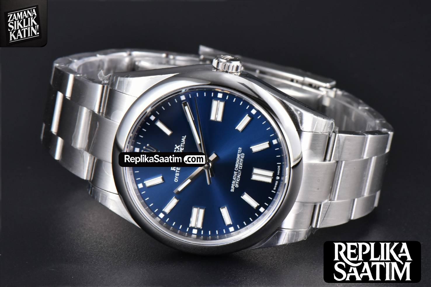 Oyster Perpetual 124300 41mm VSF 904L Blue Dial Oyster Bracelet VS3235 -12