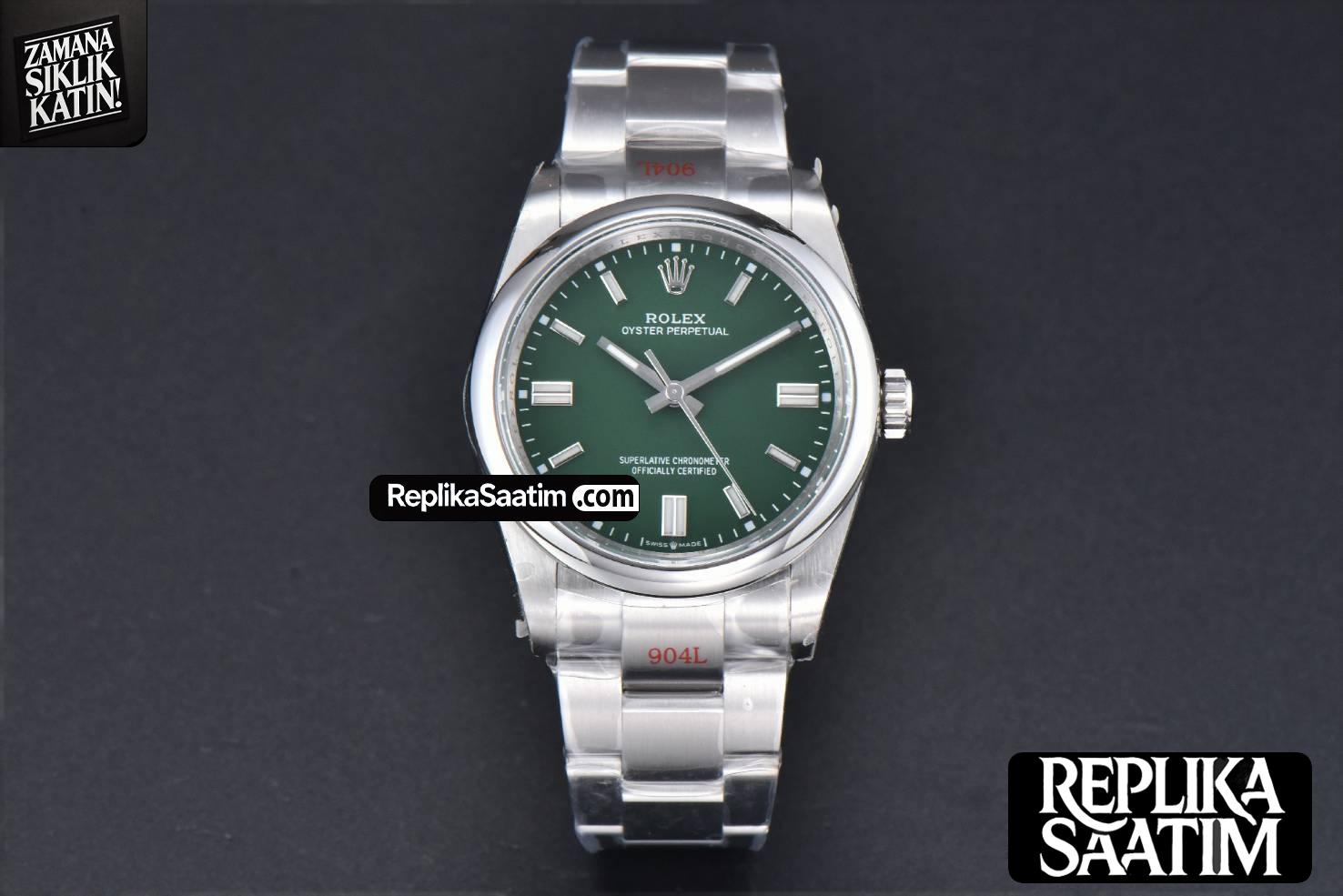 Oyster Perpetual 126000 36mm 904L GMF Green Dial SS Bracelet VR3230 -02