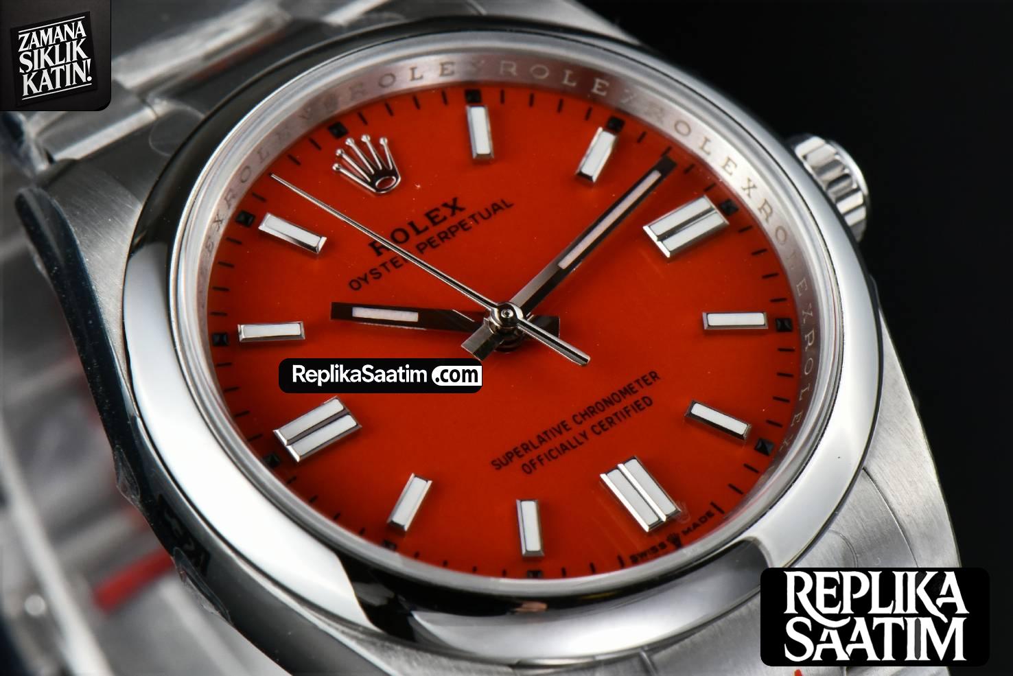 Oyster Perpetual 126000 36mm EWF Red Dial SS Bracelet A3230 -11