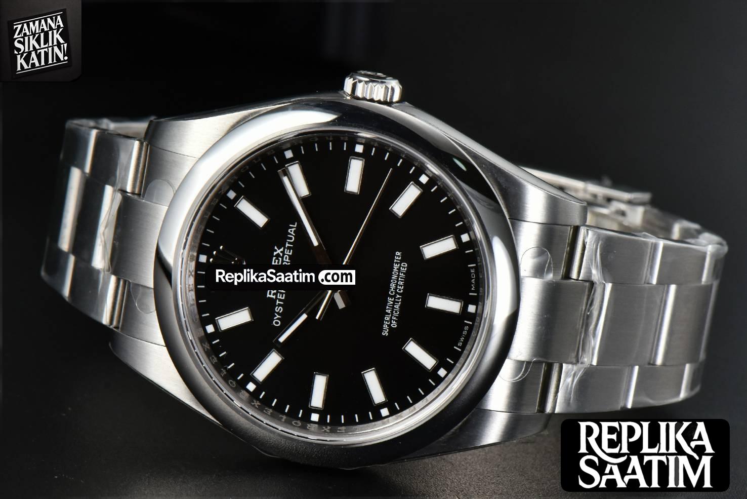 Oyster Perpetual 39MM 114300 BPF Black Dial SS Bracelet A2824 -15