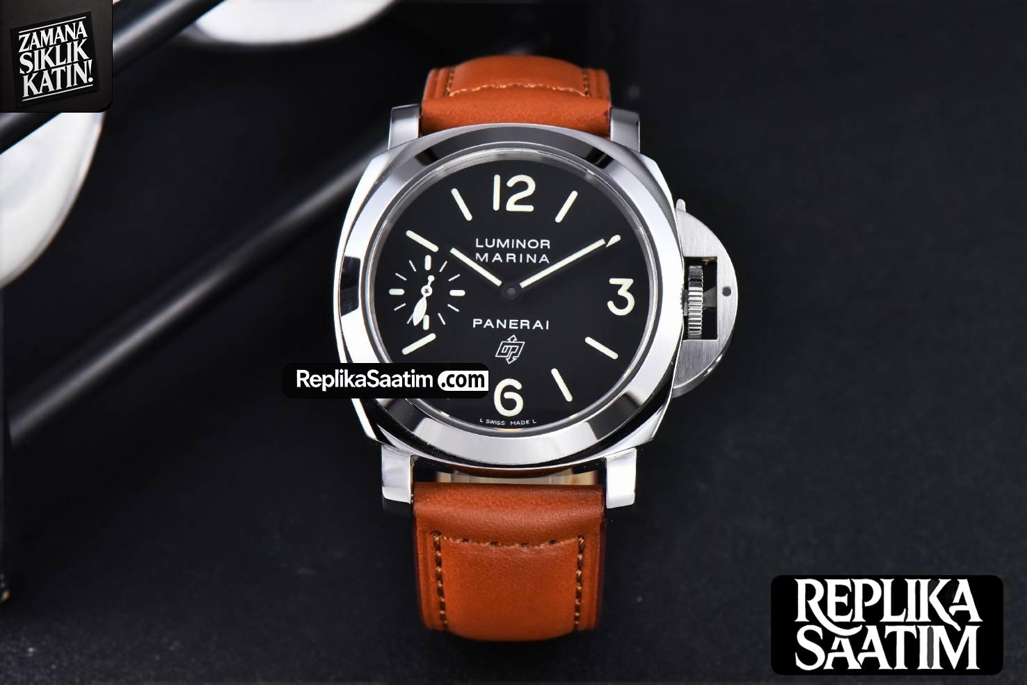 PAM005 44mm XF Brown Leather Strap A6497 with Y-Incabloc -01