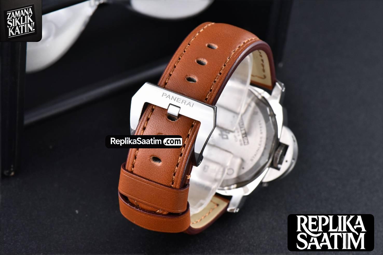 PAM005 44mm XF Brown Leather Strap A6497 with Y-Incabloc -11