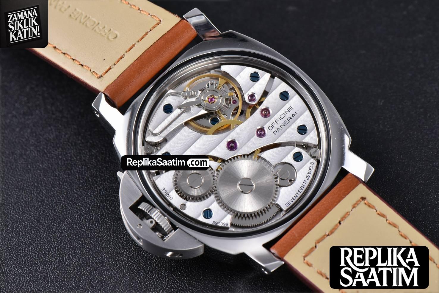 PAM005 44mm XF Brown Leather Strap A6497 with Y-Incabloc -15