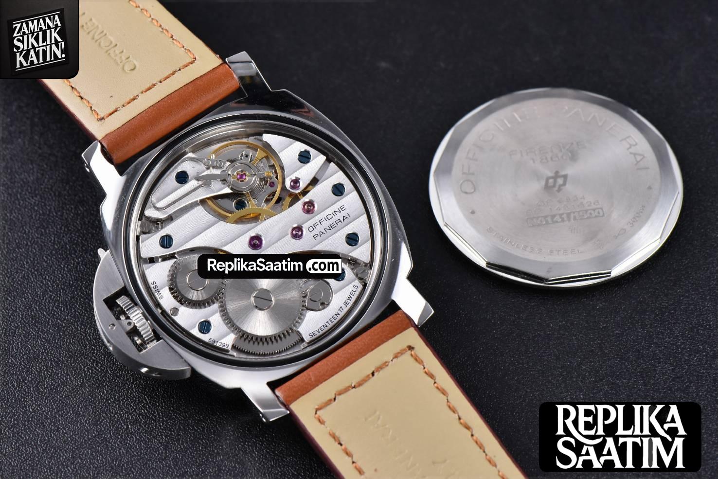 PAM005 44mm XF Brown Leather Strap A6497 with Y-Incabloc -16