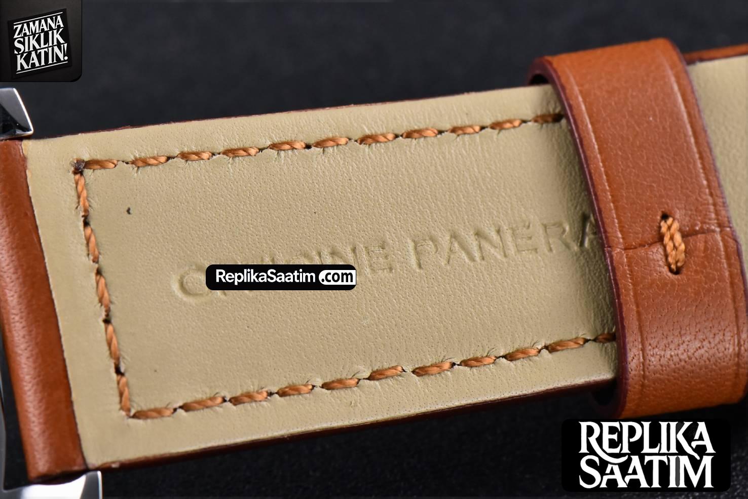 PAM005 44mm XF Brown Leather Strap A6497 with Y-Incabloc -25