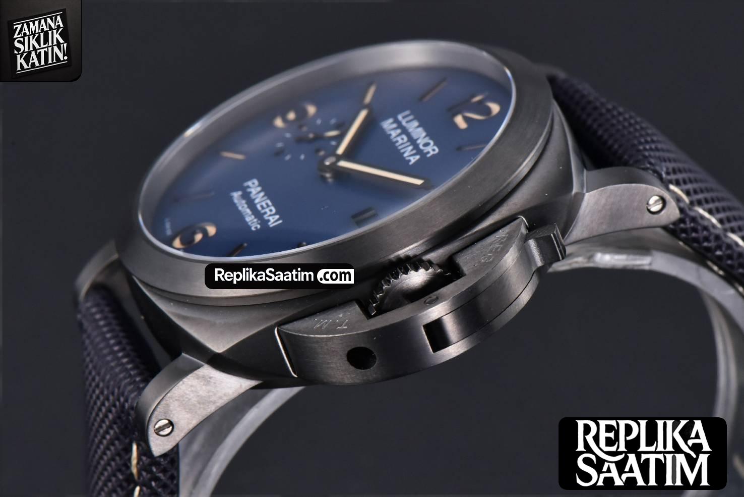 PAM1021 TTF 44MM Blue Dial Blue Nato Strap P9010 -10