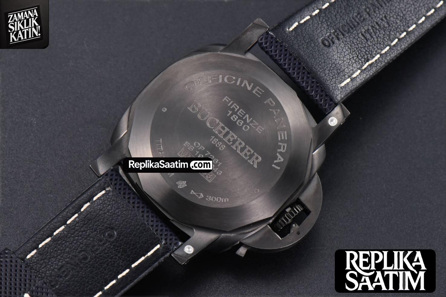 PAM1021 TTF 44MM Blue Dial Blue Nato Strap P9010 -17