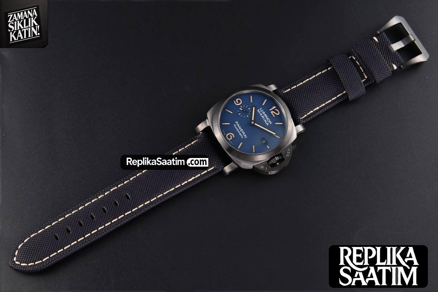 PAM1021 TTF 44MM Blue Dial Blue Nato Strap P9010 -32