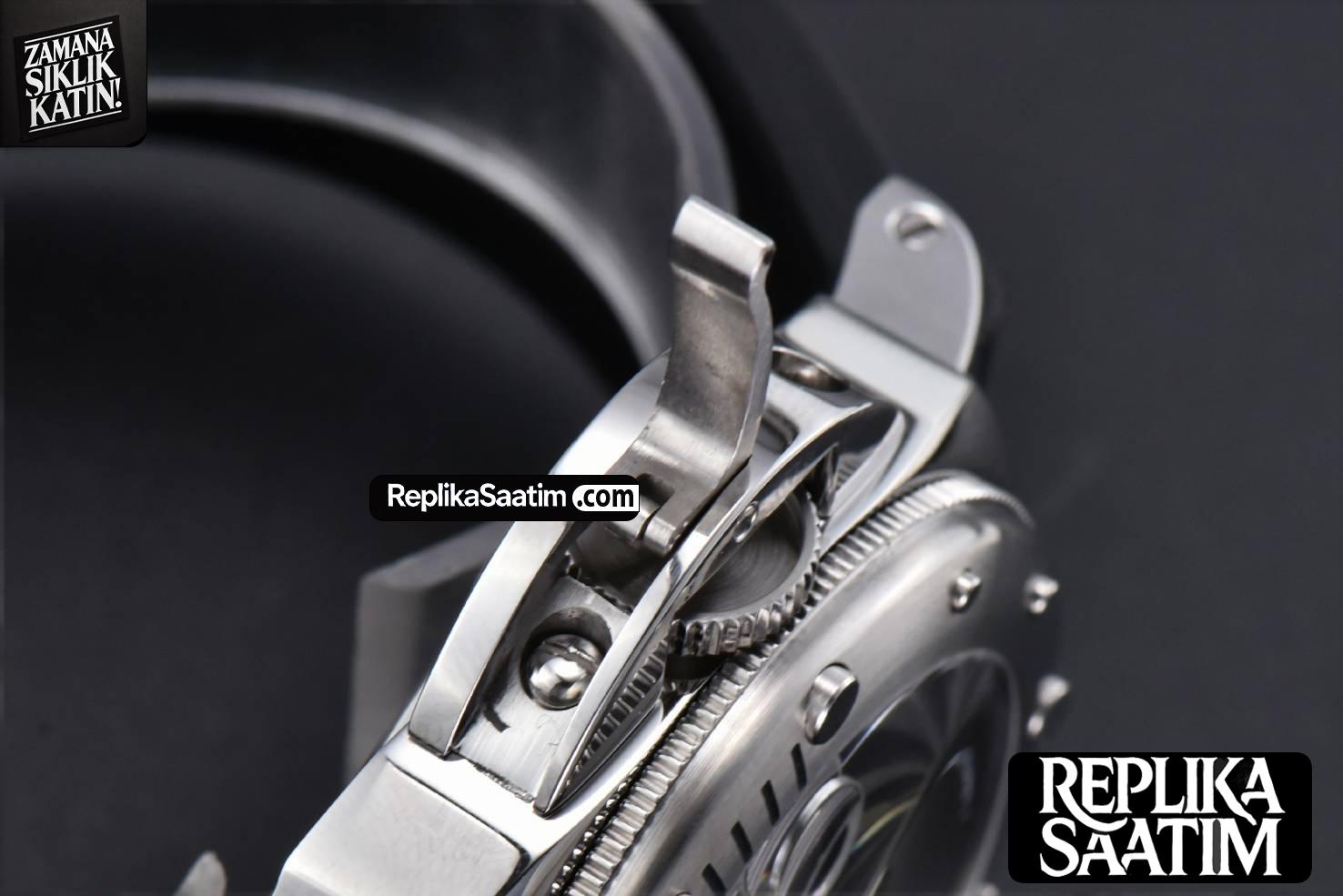 PAM1024 Luminor Submersible 44mm VSF Black Dial Rubber Strap -15