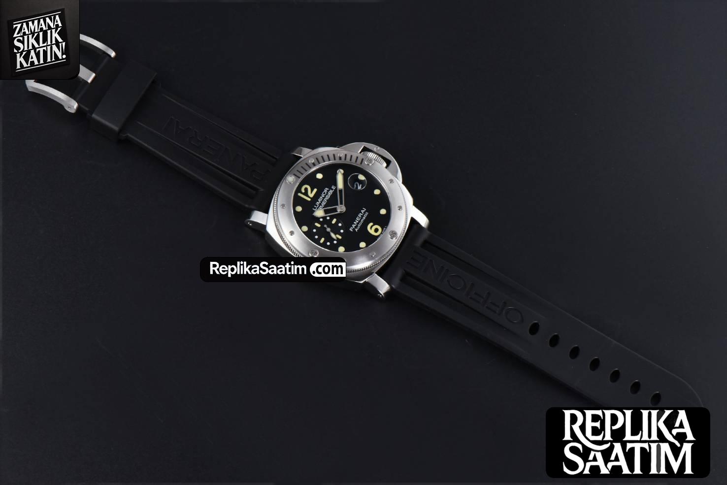 PAM1024 Luminor Submersible 44mm VSF Black Dial Rubber Strap -27