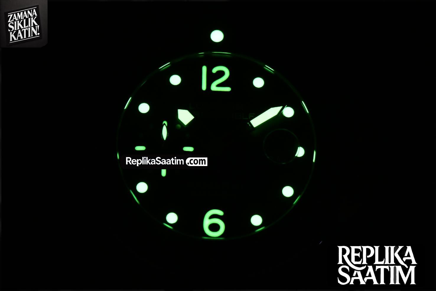 PAM1024 Luminor Submersible 44mm VSF Black Dial Rubber Strap -28