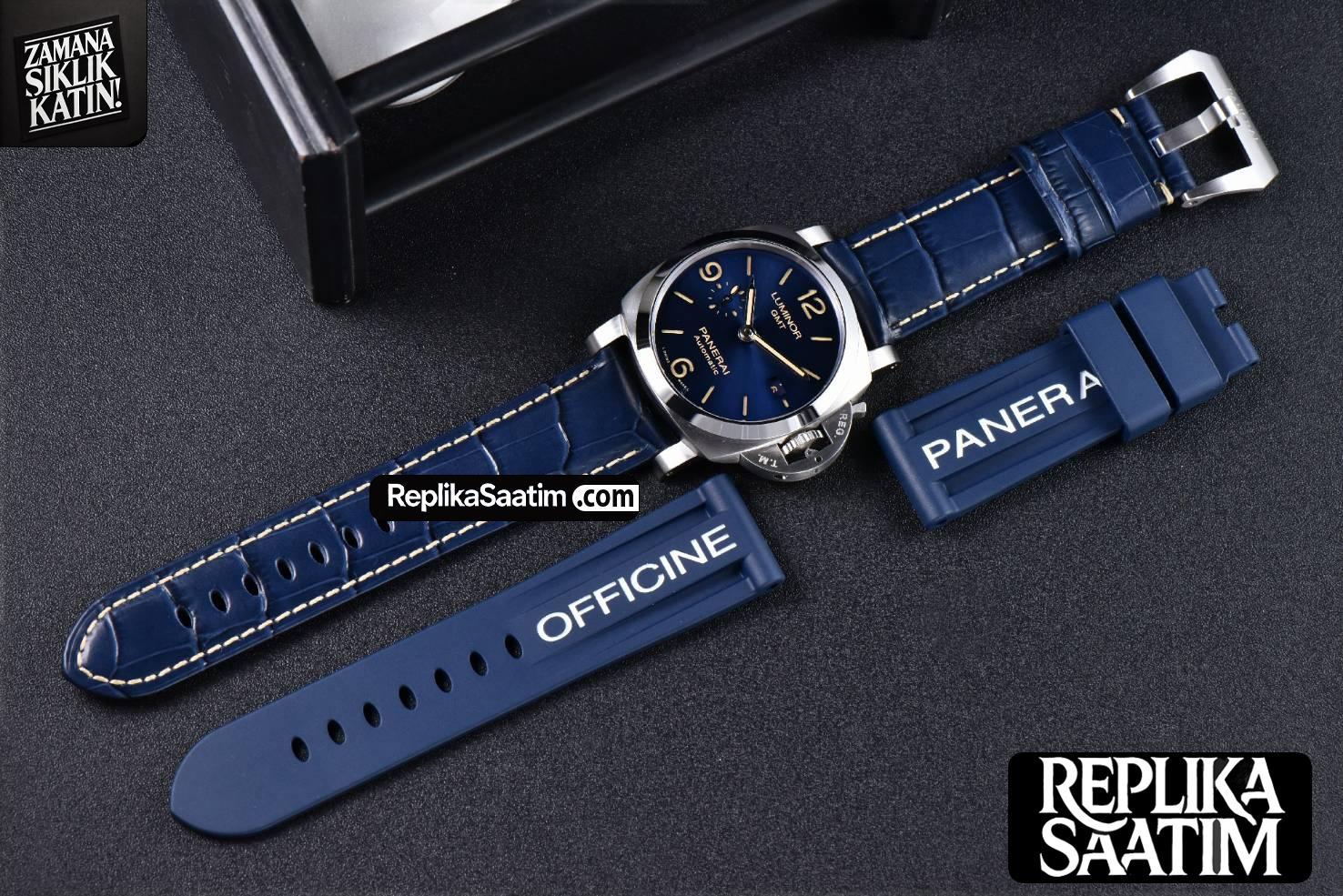PAM1033  44mm Luminor GMT VSF Blue Dial Blue Leather Strap P9011 -26