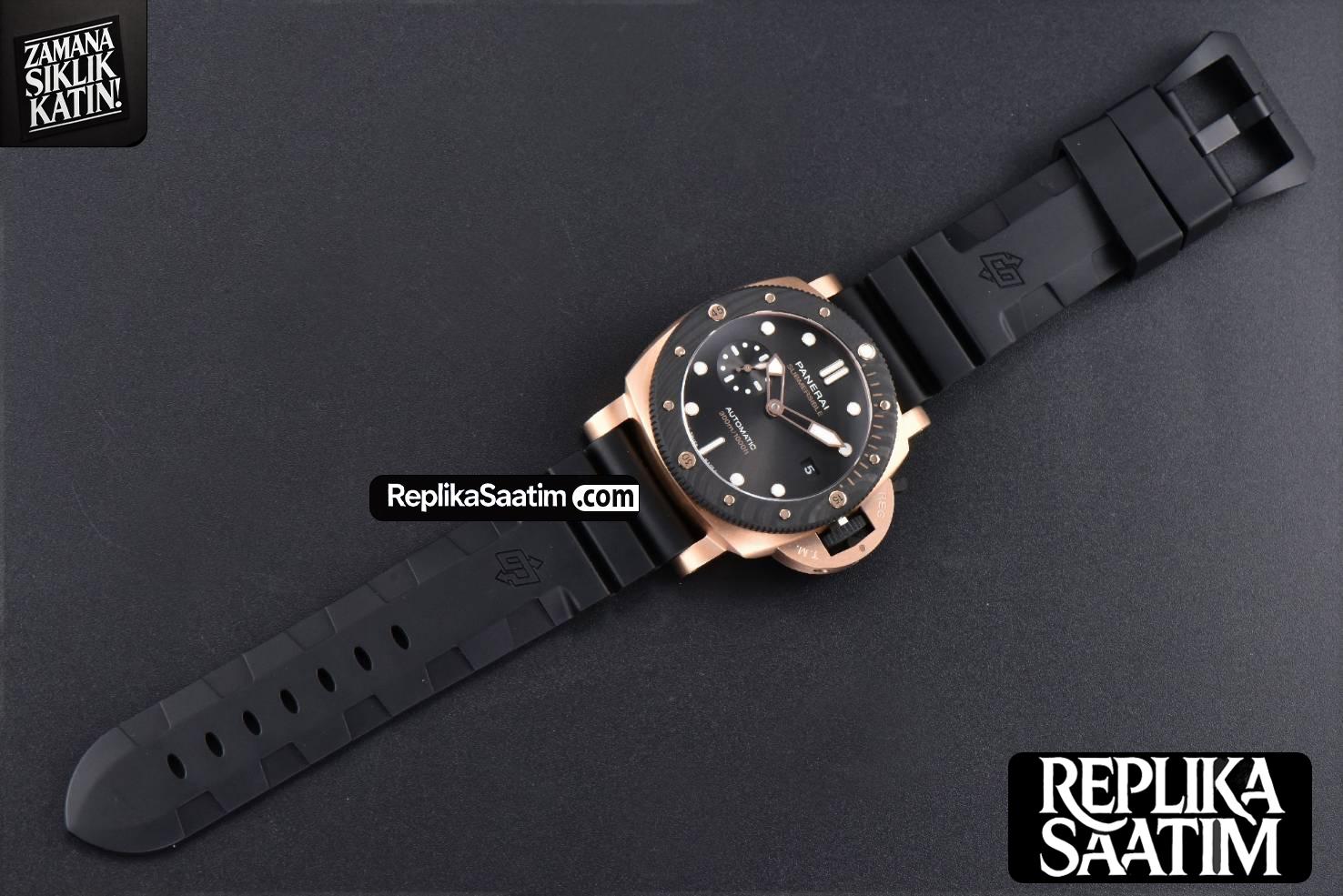 PAM1070 RG Sub Quaranta 44mm VSF Black Dial Black Rubber Strap P900 -17