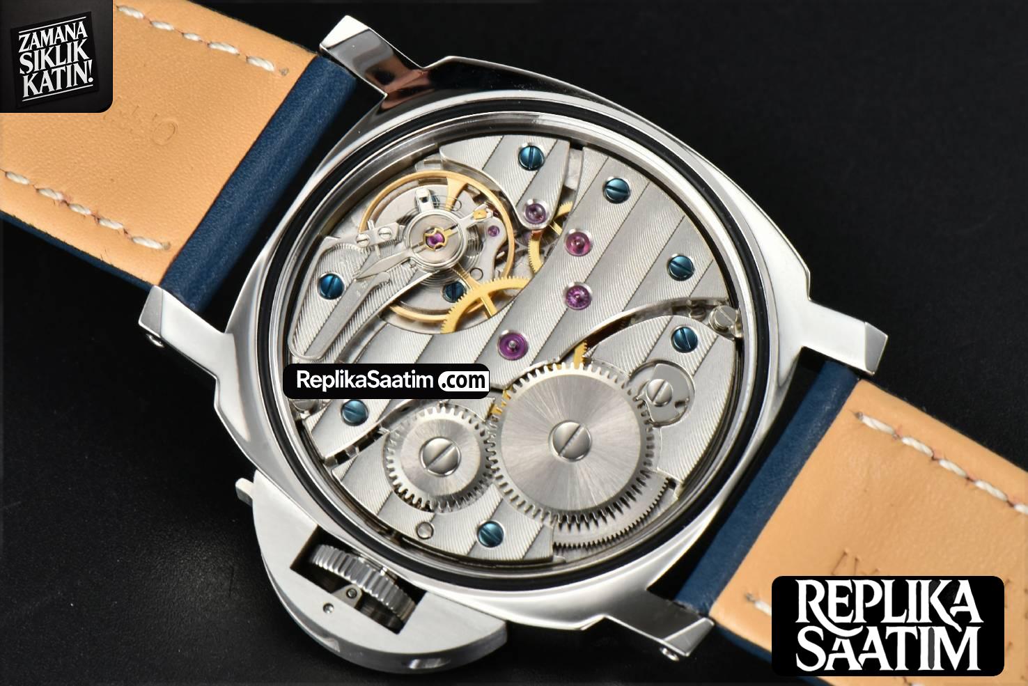 PAM1085 44mm HWF Blue Dial Blue Leather Strap A6497 -23