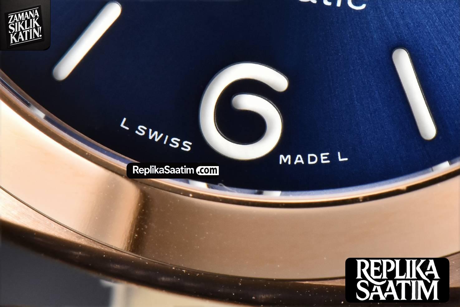 PAM1112 TTF RG 44 Blue Dial Blue Leather Strap P9010 -08