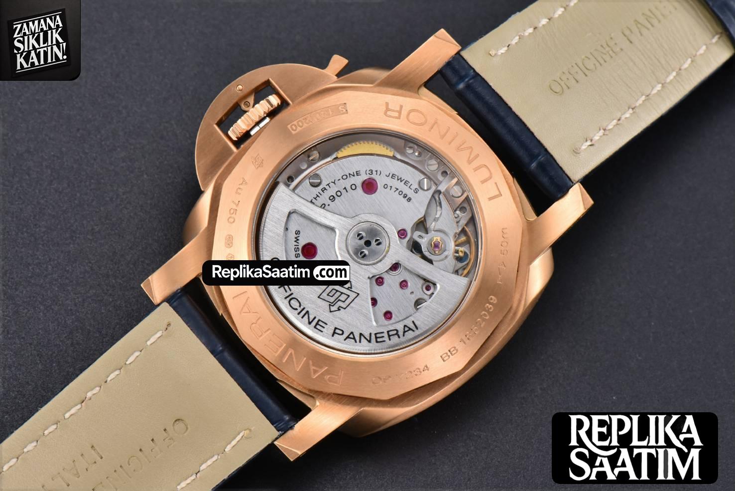 PAM1112 TTF RG 44 Blue Dial Blue Leather Strap P9010 -22