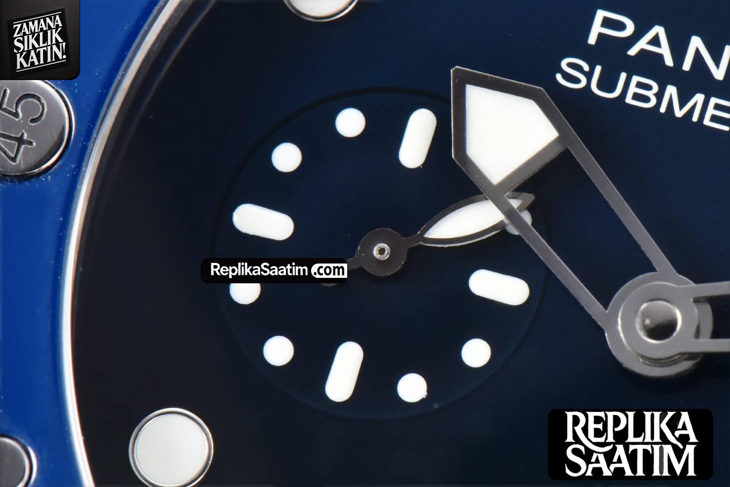 PAM1289 Sub Quaranta 44mm VSF Blue Dial Blue Nylon Strap P900 -05