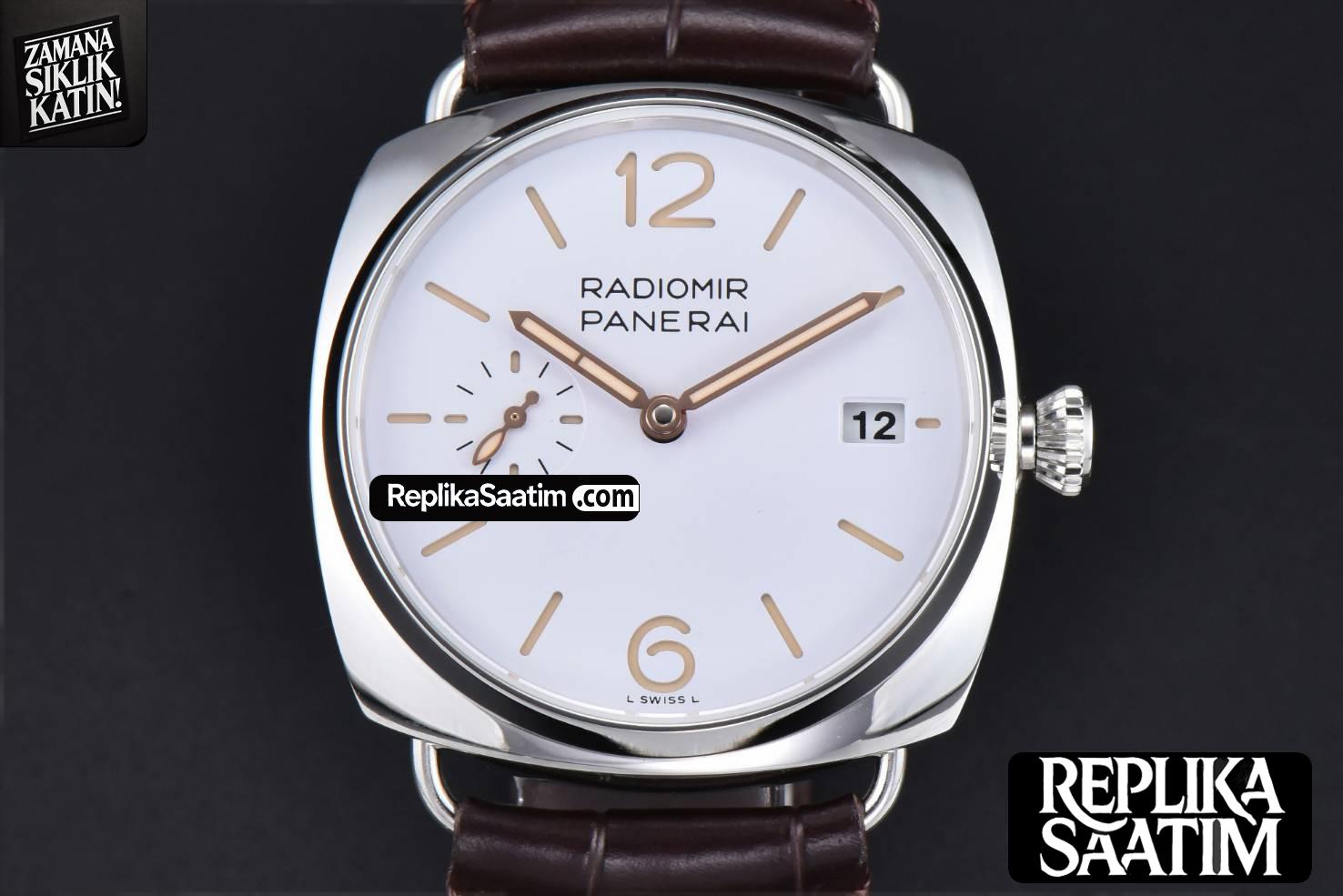 PAM1292 Radiomir 40mm VSF White Dial Leather Strap P900 -01