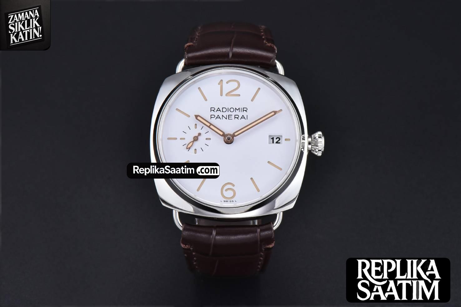PAM1292 Radiomir 40mm VSF White Dial Leather Strap P900 -02