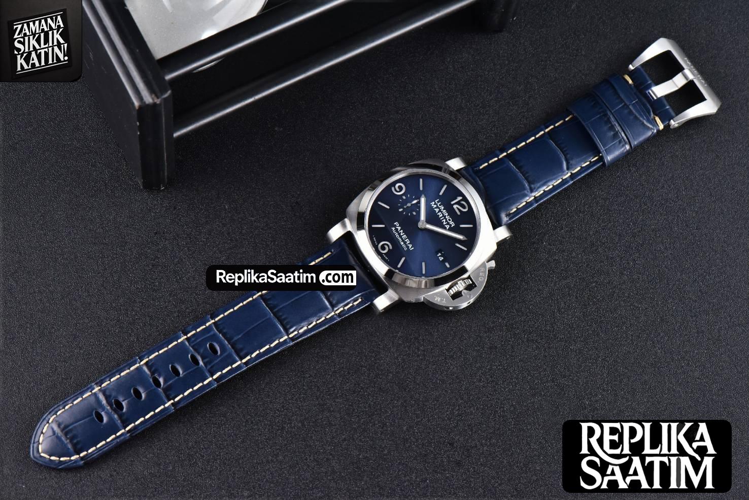 PAM1313 44mm VSF Blue Dial Blue Leather Strap P9010 -26