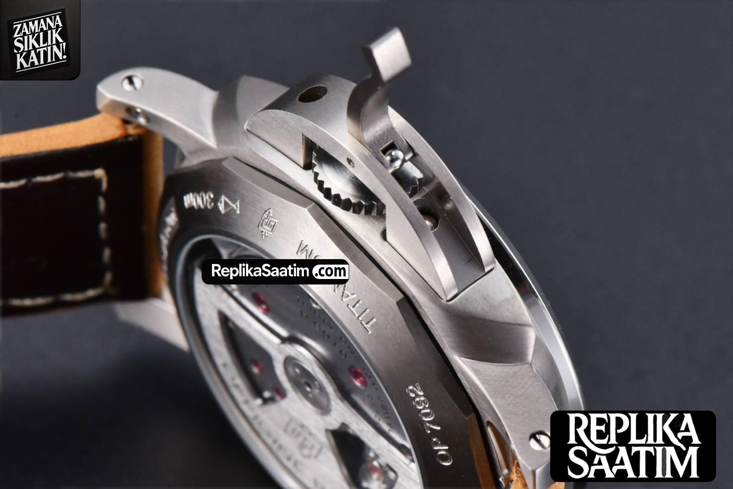 PAM1351 44mm TTF Brown Dial Brown Leather Strap P9001 -15