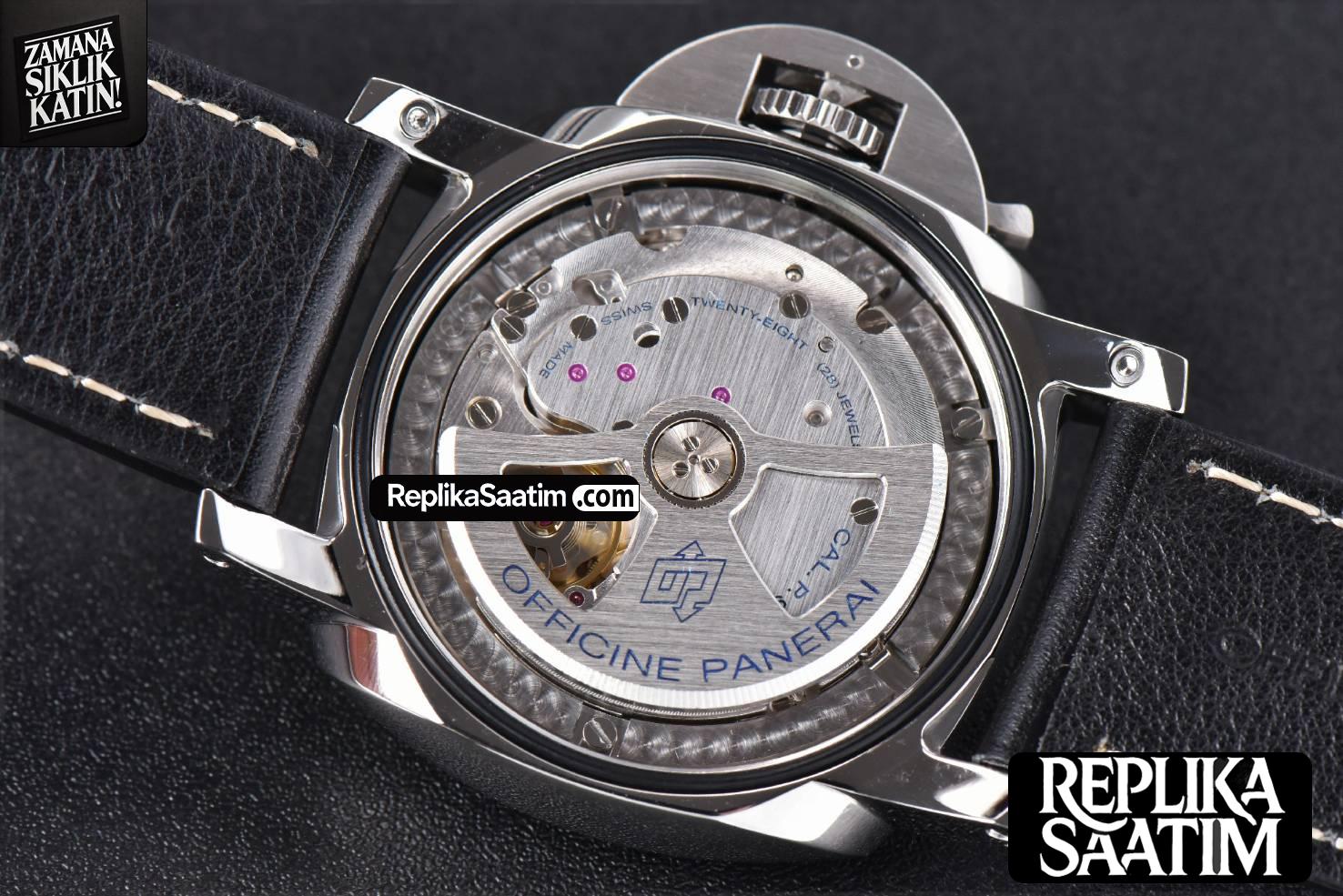 PAM320 Luminor 1950 VSF 44mm Black Dial Leather Strap P9000 -15