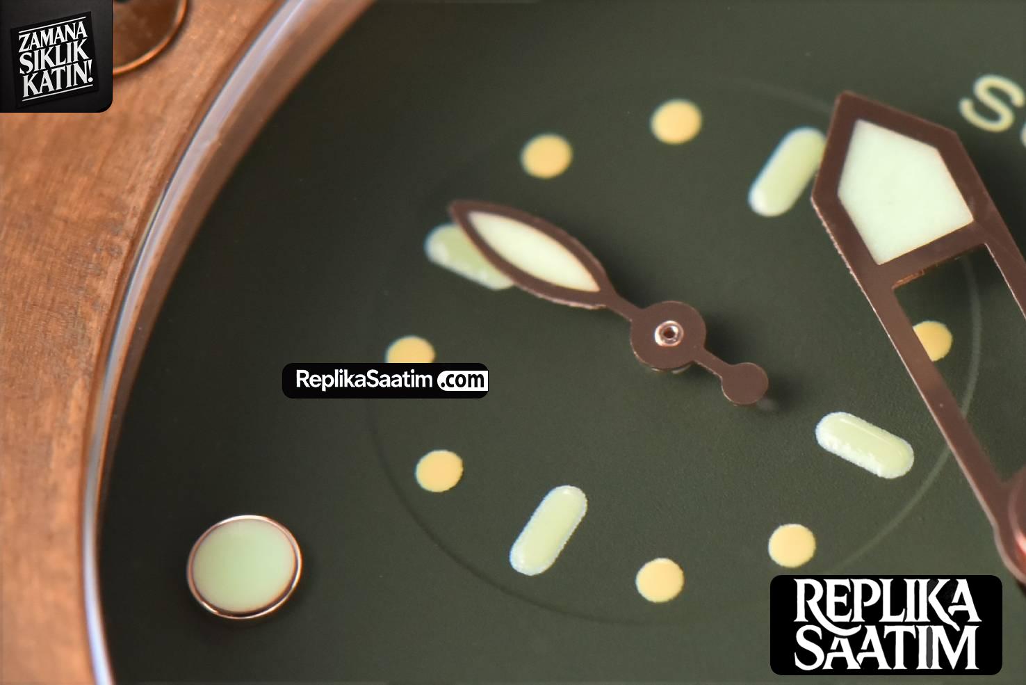 PAM382 Bronzo Submersible VSF 47mm Green Dial Leather Strap P9000 -05