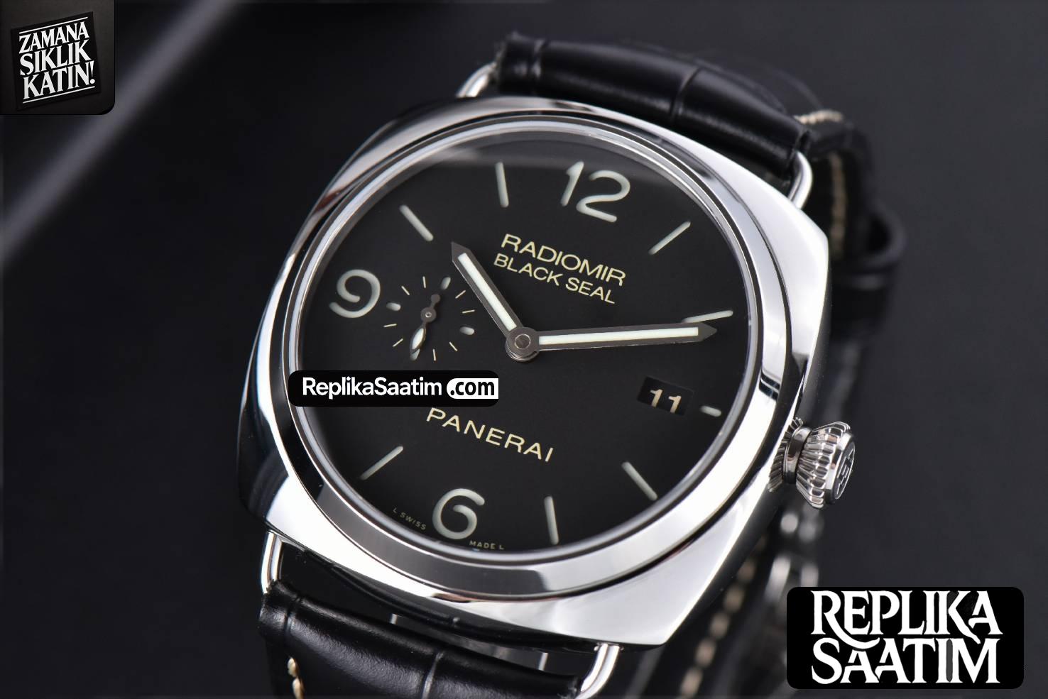 PAM388 Radiomir VSF 45mm Black Dial Leather Strap P9000 -03