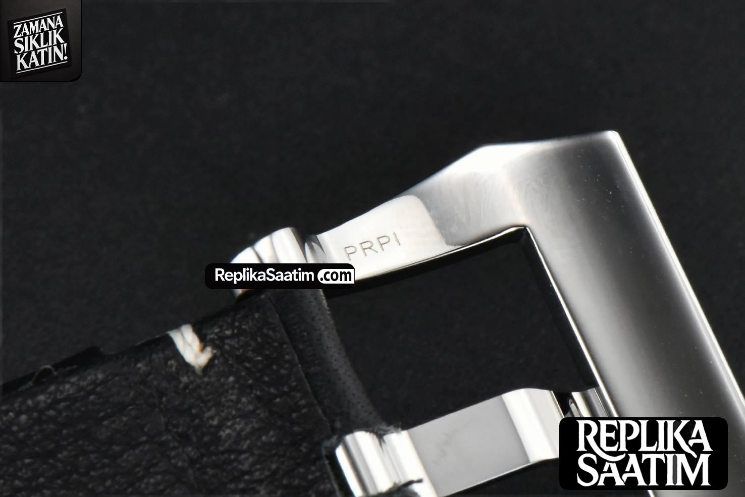 PAM634 44mm HWF Black Dial Black Leather Strap A6497 -15