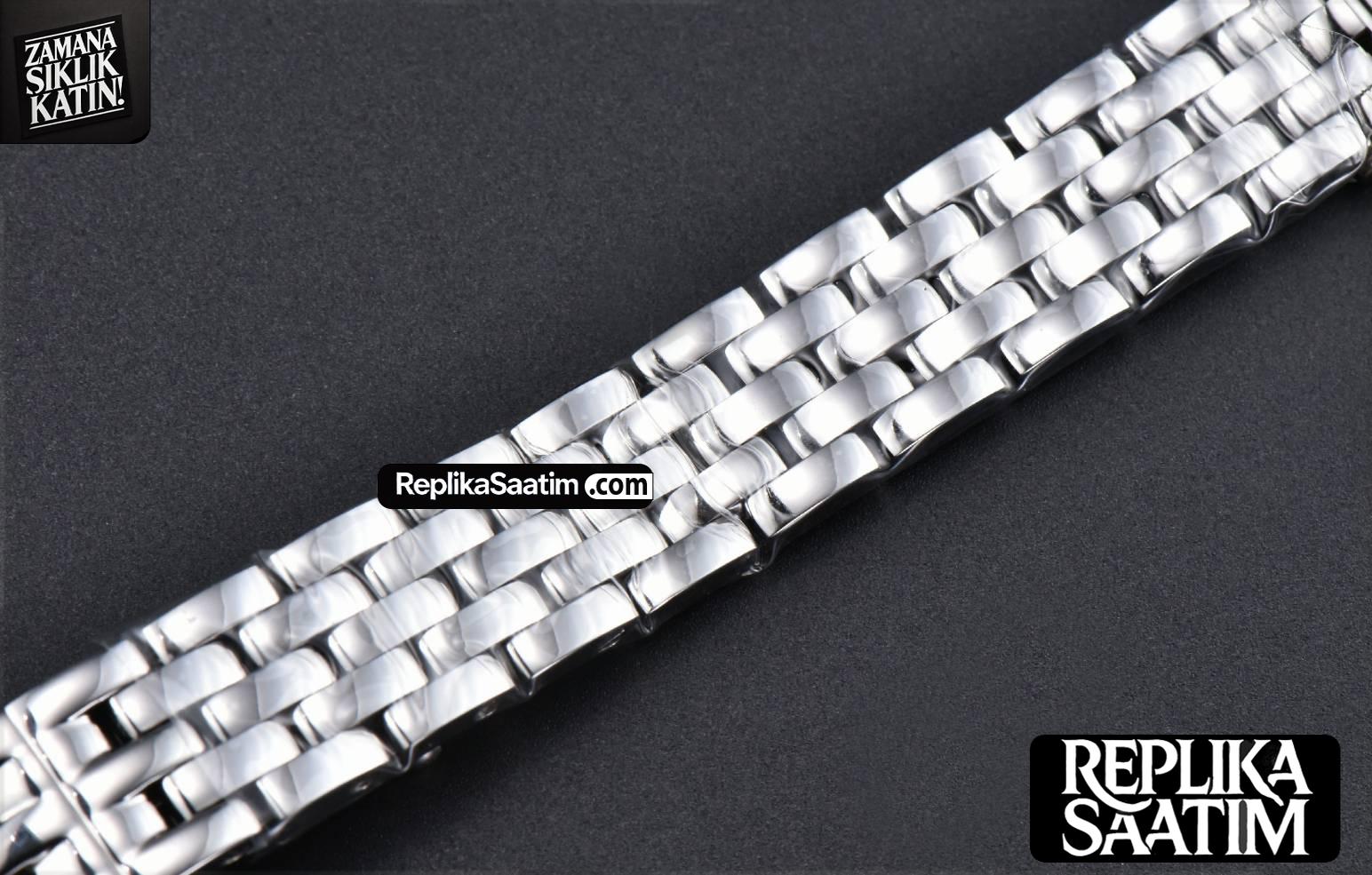 Panthère 22mm AF SS Diamond Bezel White Dial SS Bracelet Ronda Quartz -19
