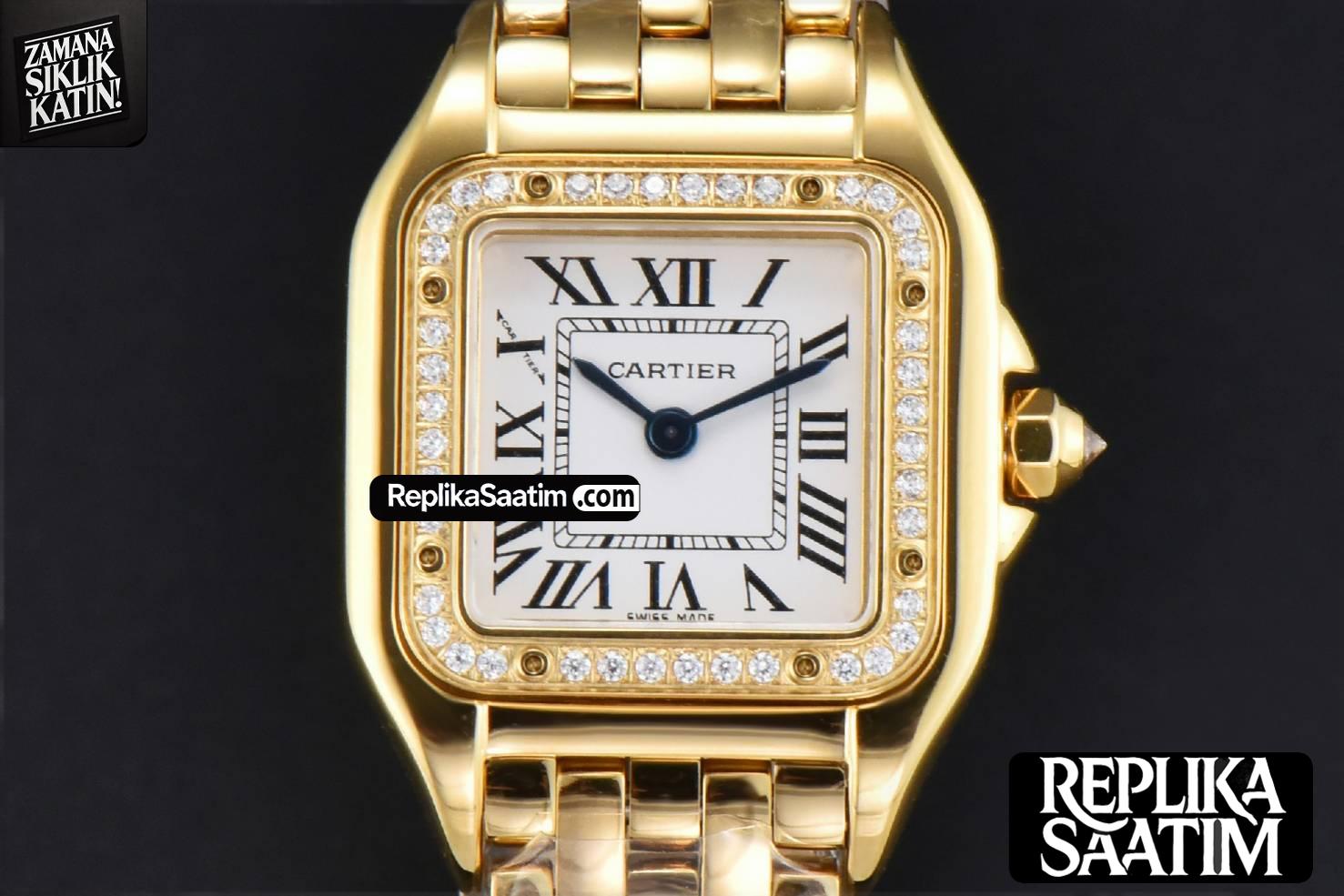 Panthère 22mm AF YG Diamond White Dial YG Bracelet Ronda Quartz -01