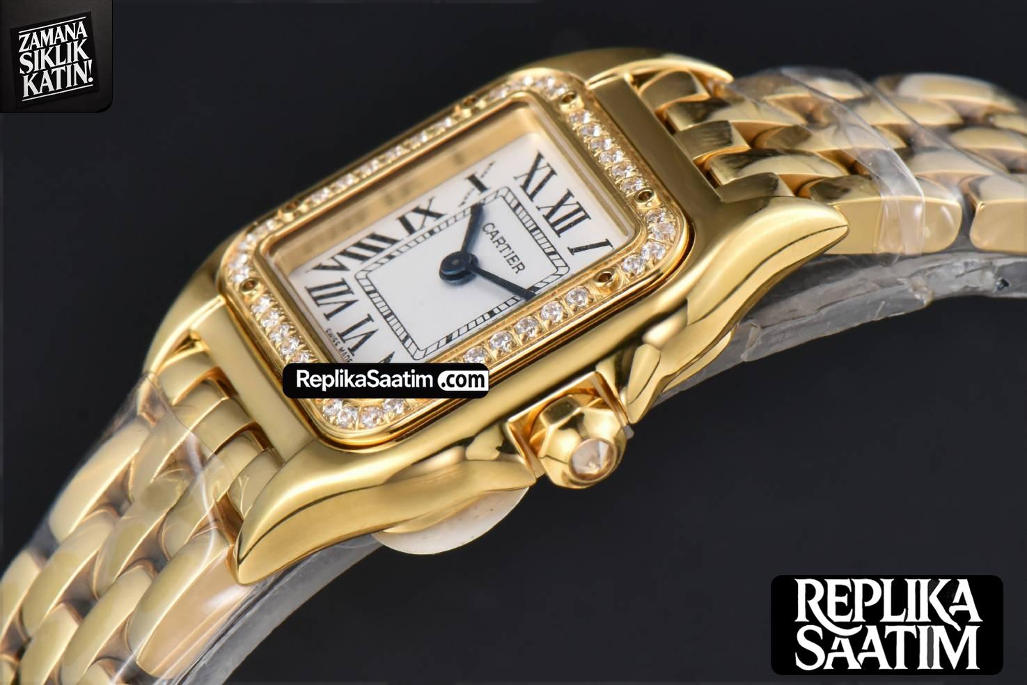 Panthère 22mm AF YG Diamond White Dial YG Bracelet Ronda Quartz -09