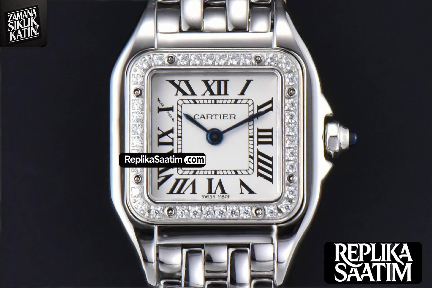 Panthère Secrete Ladies 22mm SS BVF Diamond Bezel White Dial SS Bracelet Ronda Quartz -01