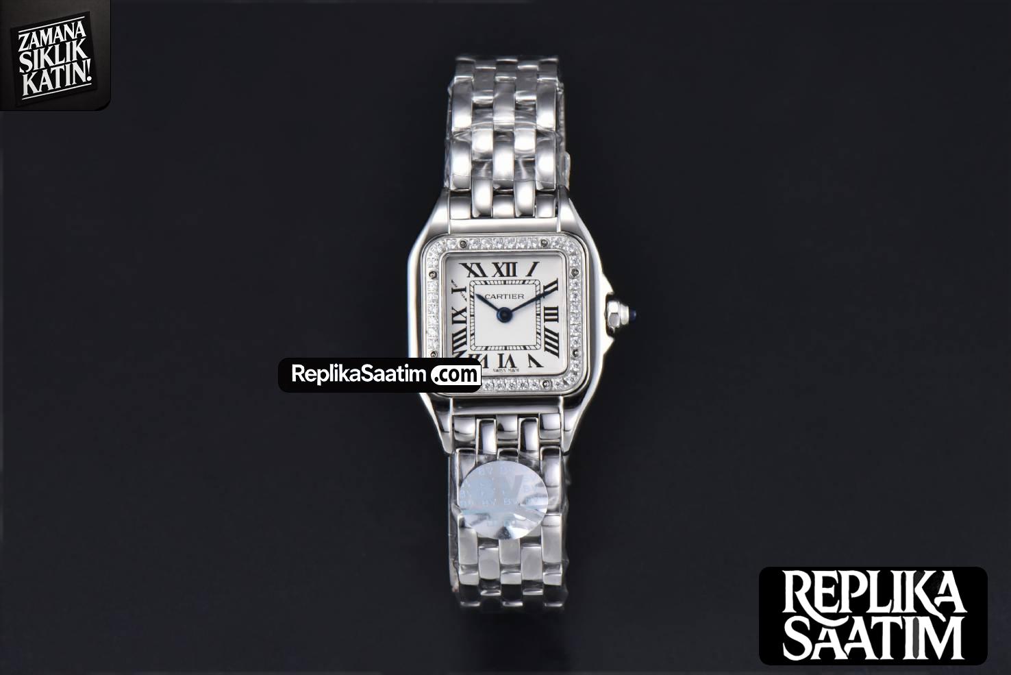 Panthère Secrete Ladies 22mm SS BVF Diamond Bezel White Dial SS Bracelet Ronda Quartz -02