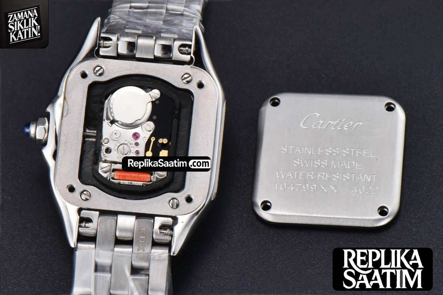 Panthère Secrete Ladies 22mm SS BVF Diamond Bezel White Dial SS Bracelet Ronda Quartz -16