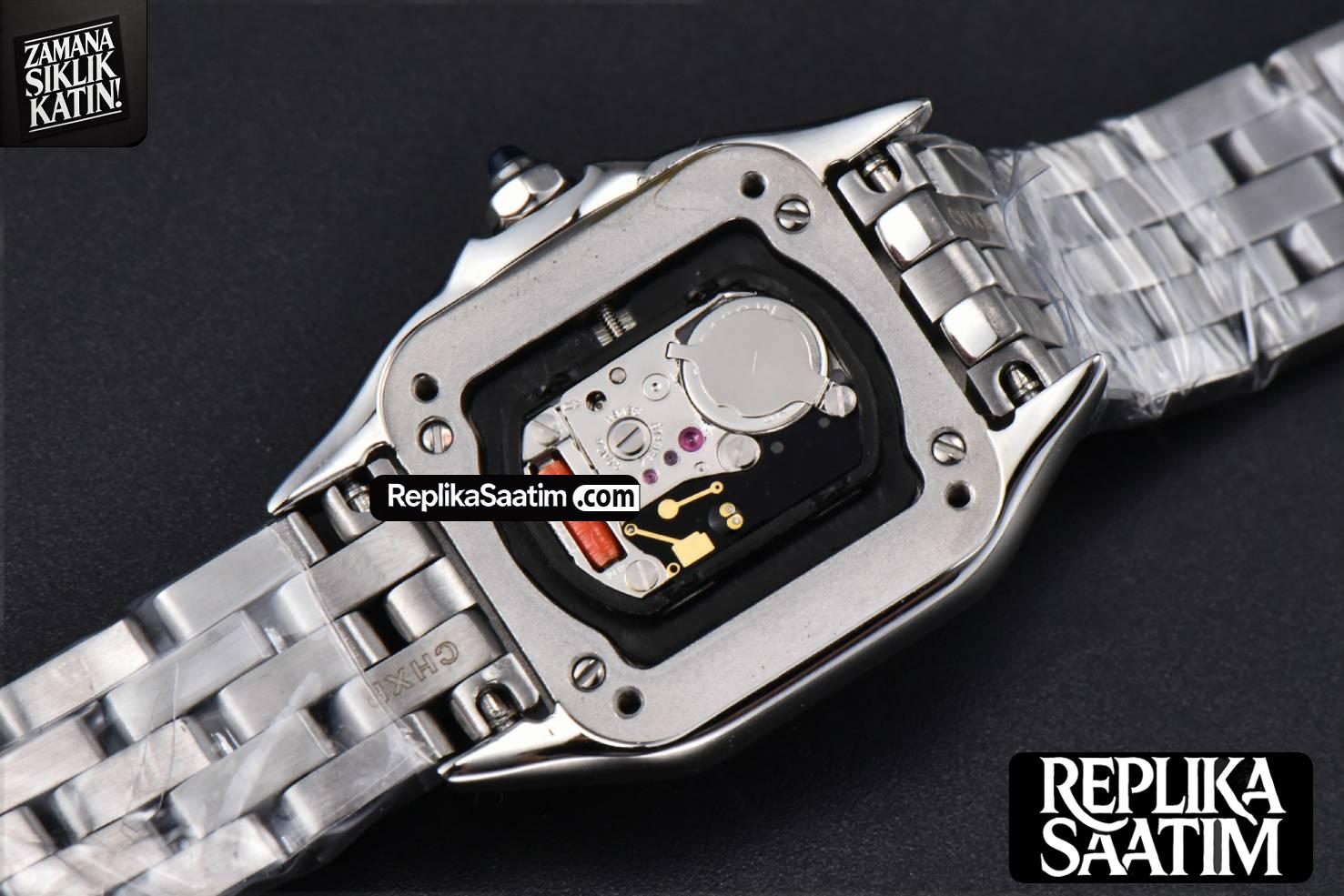 Panthère Secrete Ladies 22mm SS BVF Diamond Bezel White Dial SS Bracelet Ronda Quartz -17