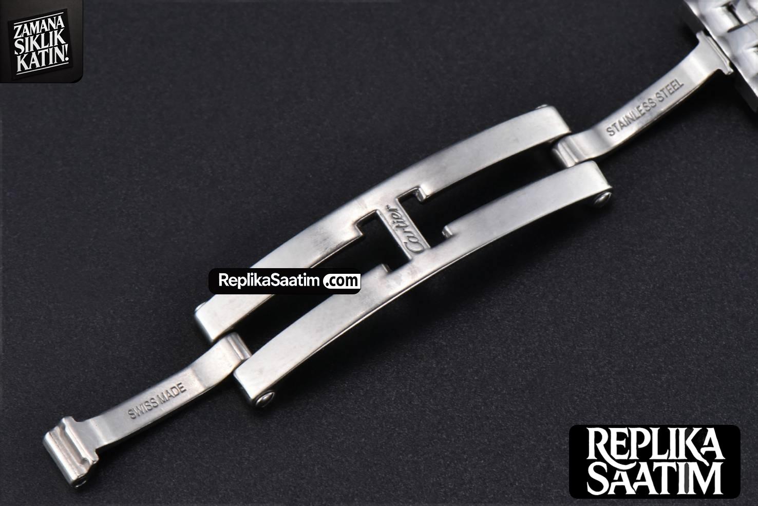 Panthère Secrete Ladies 22mm SS BVF Diamond Bezel White Dial SS Bracelet Ronda Quartz -21
