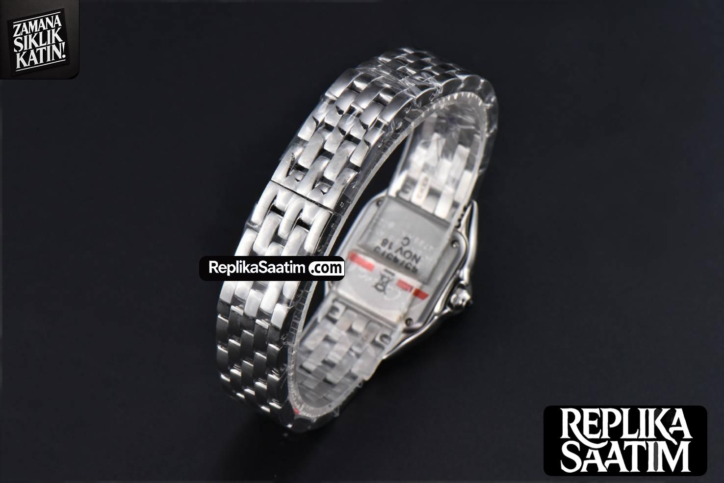 Panthère Secrete Ladies 22mm SS BVF Diamond Bezel White Dial SS Bracelet Ronda Quartz -23
