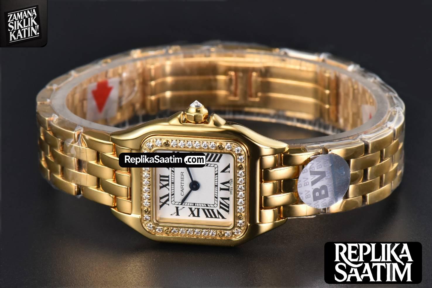 Panthère Secrete Ladies 22mm YG BVF White Dial Diamond Bezel YG Bracelet Ronda Quartz -11