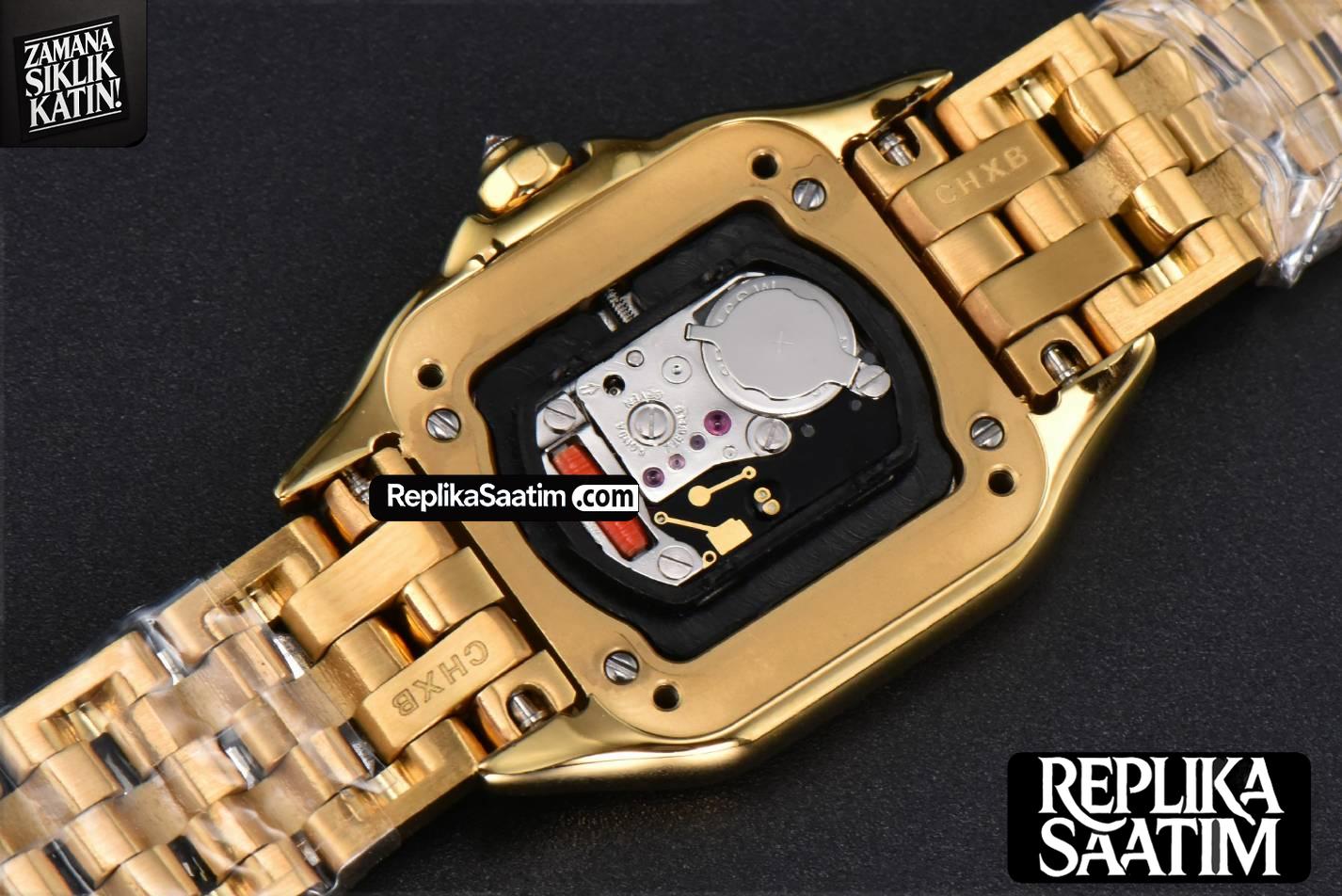 Panthère Secrete Ladies 22mm YG BVF White Dial Diamond Bezel YG Bracelet Ronda Quartz -18