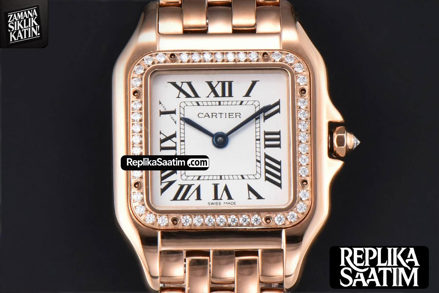 Panthère Secrete Ladies 27mm RG BVF White Dial Diamond Bezel RG Bracelet Ronda Quartz -01