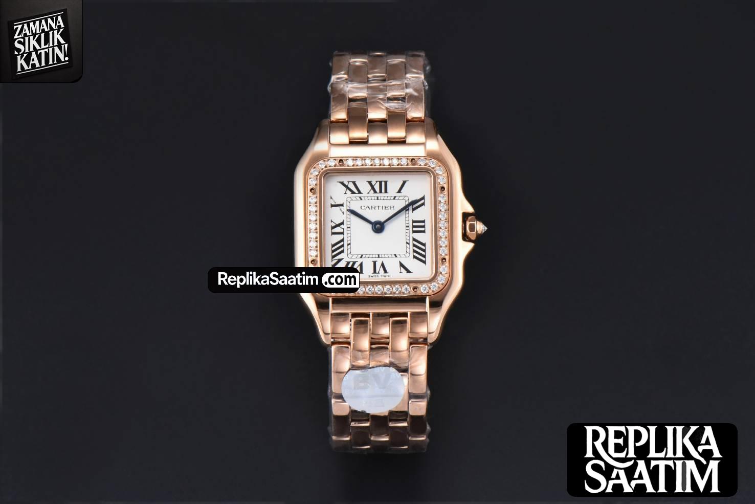 Panthère Secrete Ladies 27mm RG BVF White Dial Diamond Bezel RG Bracelet Ronda Quartz -02