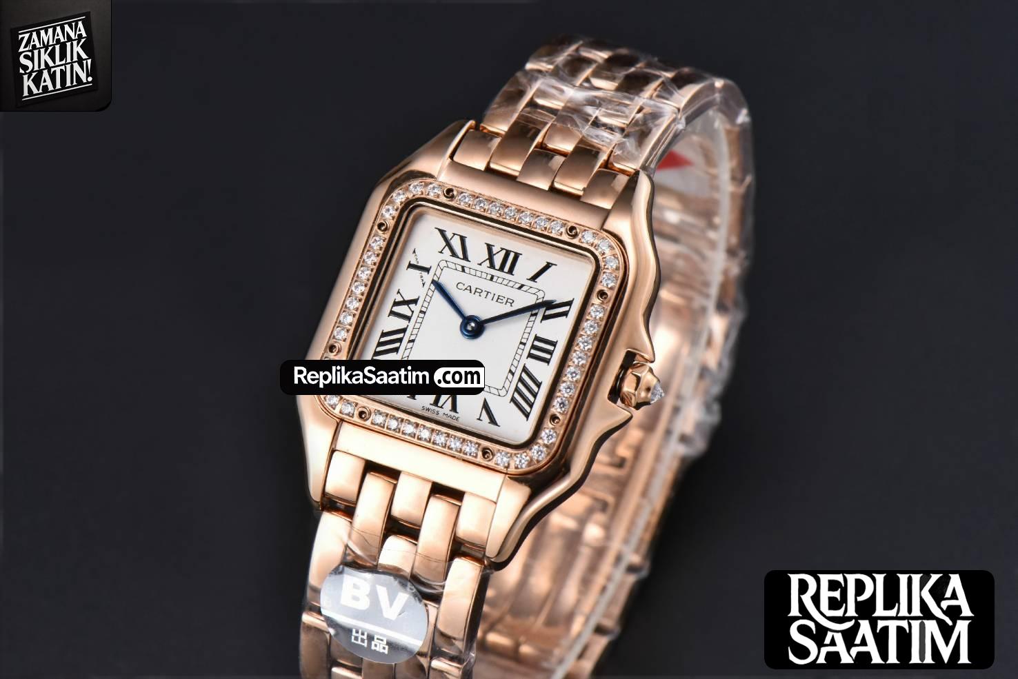 Panthère Secrete Ladies 27mm RG BVF White Dial Diamond Bezel RG Bracelet Ronda Quartz -04