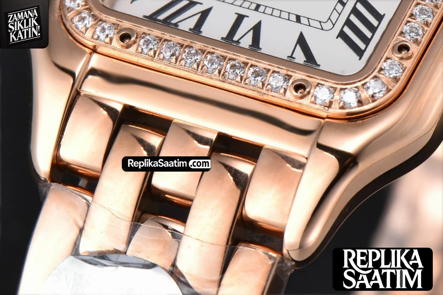 Panthère Secrete Ladies 27mm RG BVF White Dial Diamond Bezel RG Bracelet Ronda Quartz -08