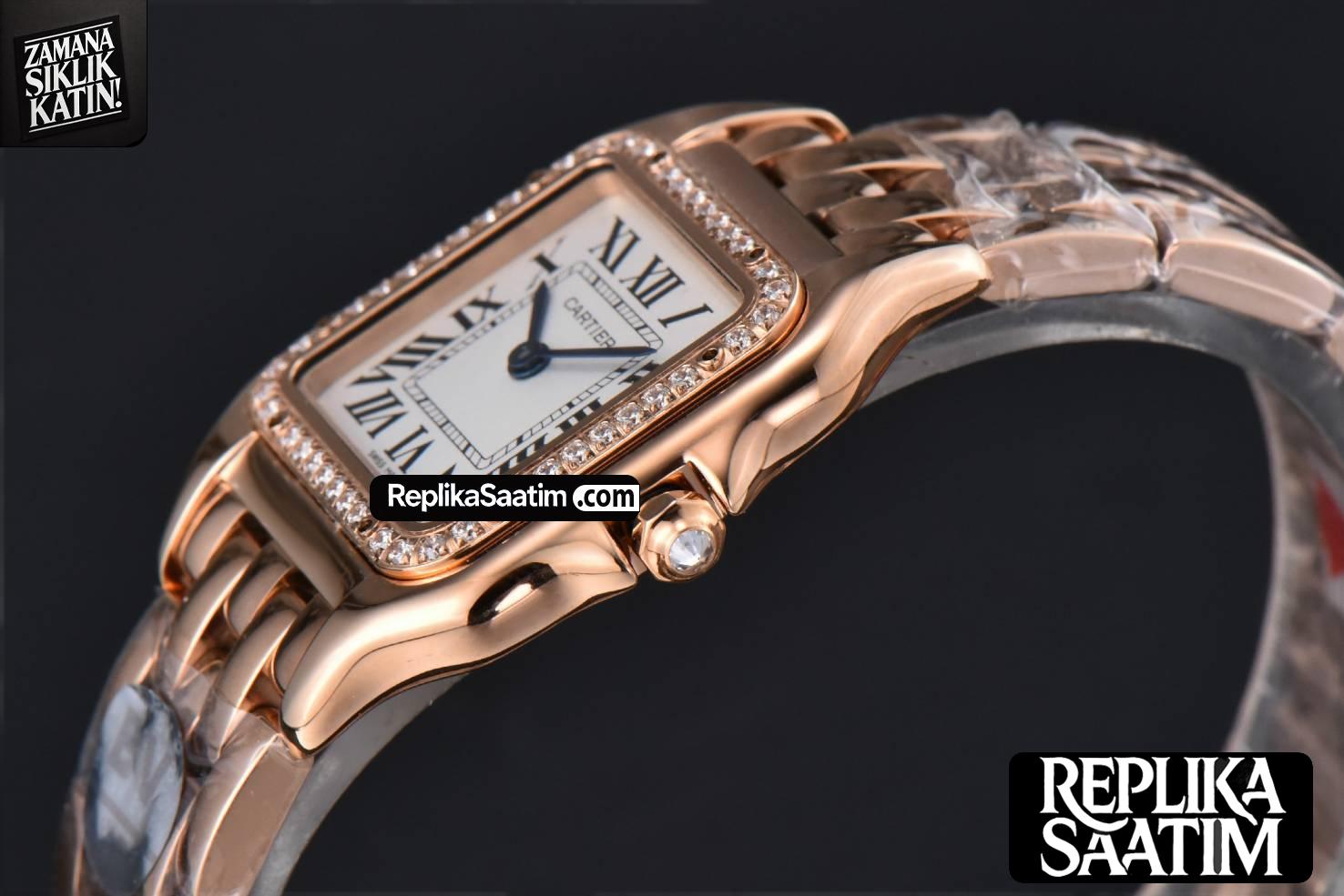Panthère Secrete Ladies 27mm RG BVF White Dial Diamond Bezel RG Bracelet Ronda Quartz -09