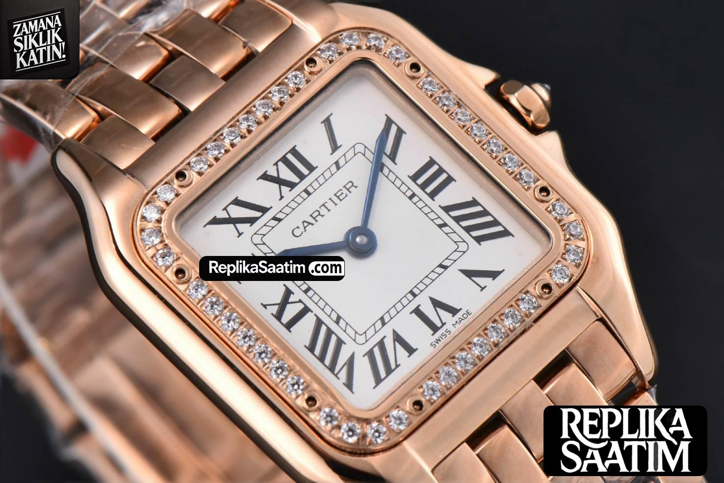 Panthère Secrete Ladies 27mm RG BVF White Dial Diamond Bezel RG Bracelet Ronda Quartz -10