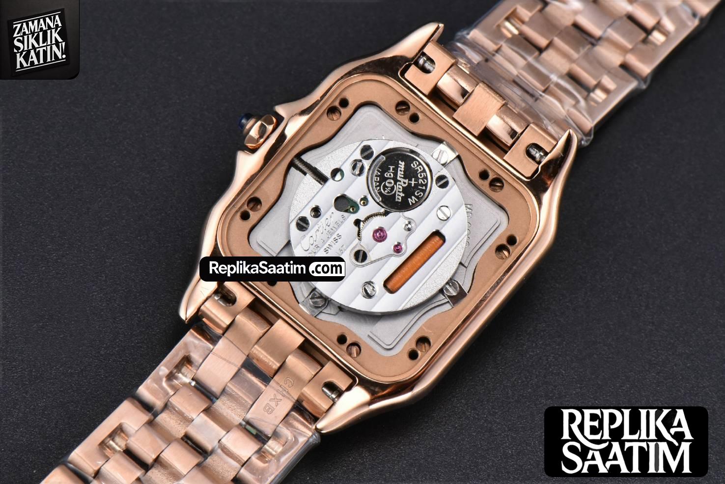 Panthère Secrete Ladies 27mm RG BVF White Dial Diamond Bezel RG Bracelet Ronda Quartz -18