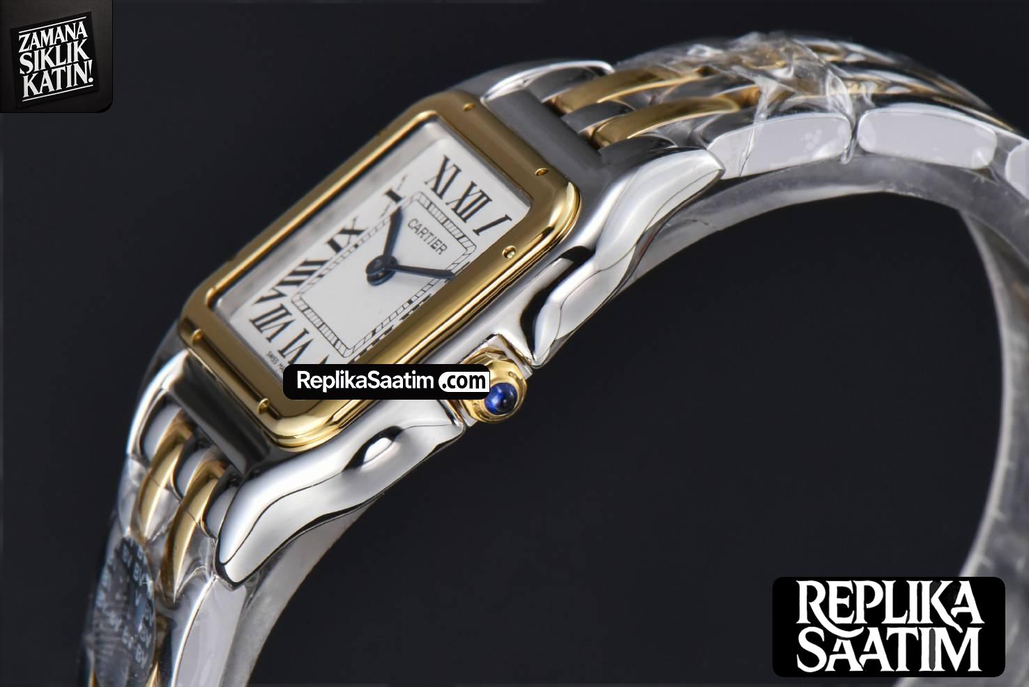 Panthère Secrete Ladies 27mm SS/YG BVF  White Dial on SS/YG Bracelet Ronda Quartz -09